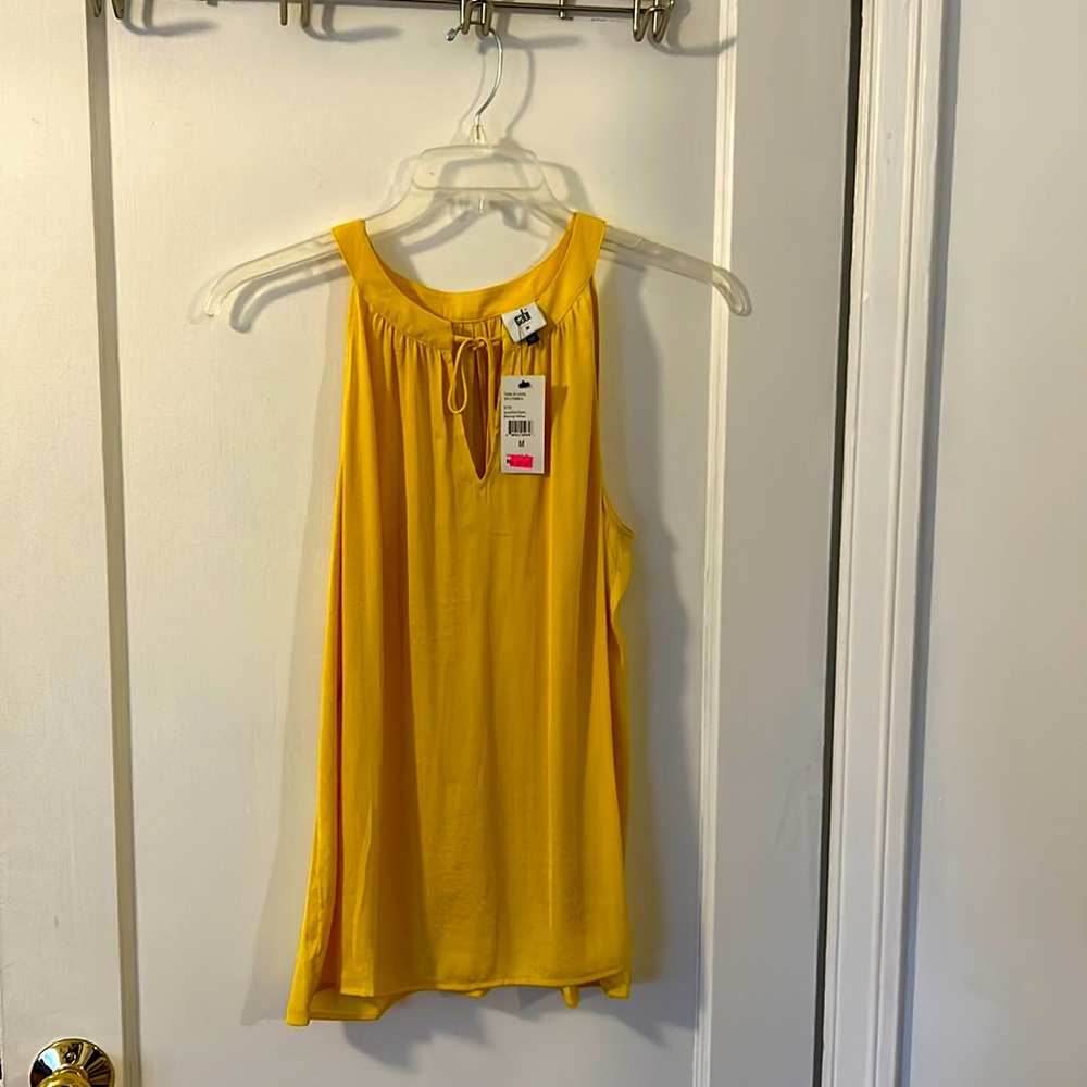 Cabi yellow sleeveless blouse size M
